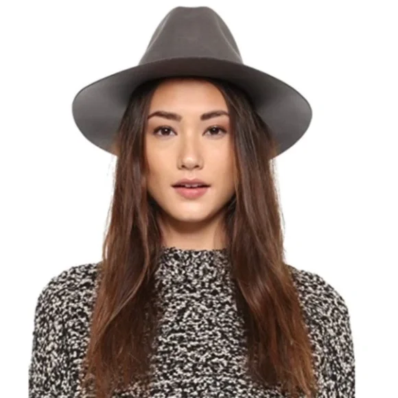 Rag & Bone Range Felt Brimmed Hat Unisex in Gray size Large 58cm - Picture 2 of 14